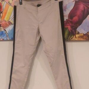 Womens size 16 Abstudio beige cotton  tuxedo pants